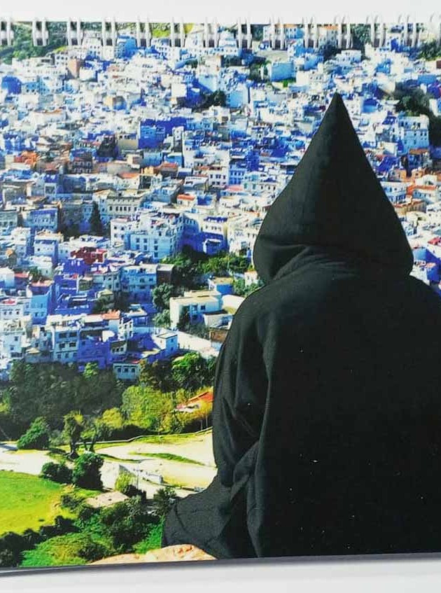 Recto: Panorama Chefchaouen / Verso: Désert Merzouga