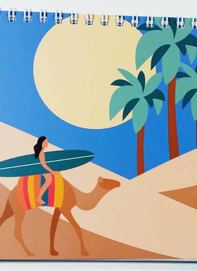 Recto: Surf Sud Maroc / Verso: Chameau · Surf · Pick-up